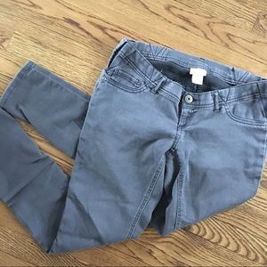 Gray wash maternity jeans